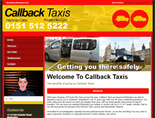 Tablet Screenshot of callbacktaxis.co.uk